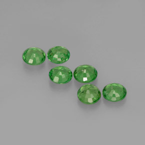 Tsavorite Garnet Gemstone in 3.5 mm (calibrated) Size for Sale, Tsavorite Garnet Stone in Chrome Green Color
