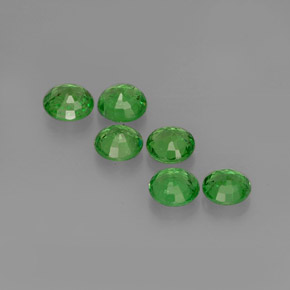 Tsavorite Garnet Gemstone in 3.7 mm Size for Sale, Tsavorite Garnet Stone in Chrome Green Color