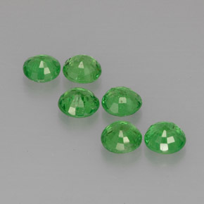 Tsavorite Garnet Gemstone in 3.5 mm (calibrated) Size for Sale, Tsavorite Garnet Stone in Chrome Green Color