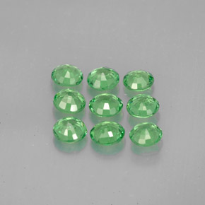 Tsavorite Garnet Gemstone in 3.5 mm (calibrated) Size for Sale, Tsavorite Garnet Stone in Chrome Green Color