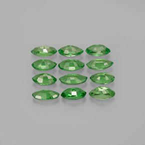 Tsavorite Garnet Gemstone in 4.1 x 2.3 mm Size for Sale, Tsavorite Garnet Stone in Chrome Green Color