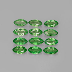 1.85 ct Green Tsavorite Garnet Stone, Natural Tsavorite Garnet in Marquise Facet Shape for Sale