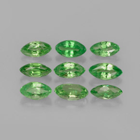 1.46 ct Green Tsavorite Garnet Gemstone, Tsavorite Garnet Gem in Marquise Facet Shape for Sale.