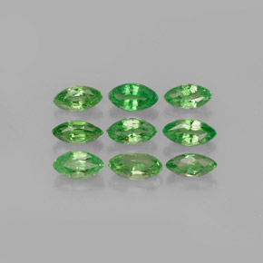 1.46 ct Green Tsavorite Garnet Stone, Natural Tsavorite Garnet in Marquise Facet Shape for Sale