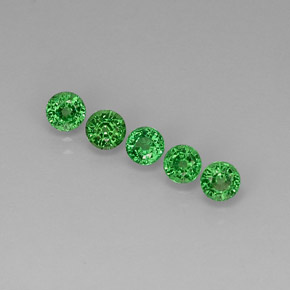 1.79 ct Green Tsavorite Garnet Gemstone, Tsavorite Garnet Gem in Round Facet Shape for Sale.
