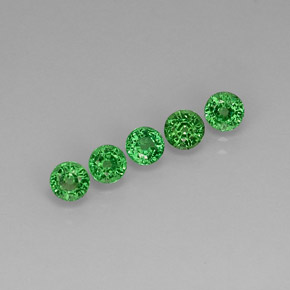 1.79 ct Green Tsavorite Garnet Stone, Natural Tsavorite Garnet in Round Facet Shape for Sale
