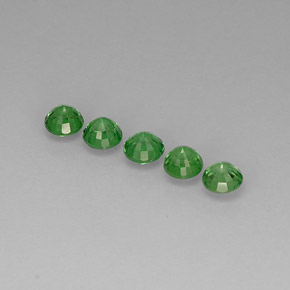 Tsavorite Garnet Gemstone in 4.2 mm Size for Sale, Tsavorite Garnet Stone in Chrome Green Color
