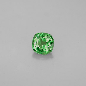 0.48 ct Green Tsavorite Garnet Stone, Natural Tsavorite Garnet in Cushion-Cut Shape for Sale