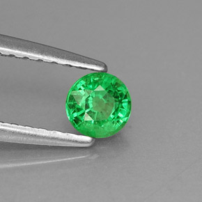 0.30 ct Green Tsavorite Garnet Stone, Natural Tsavorite Garnet in Round Facet Shape for Sale