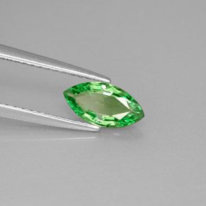 0.75 ct Green Tsavorite Garnet Stone, Natural Tsavorite Garnet in Marquise Facet Shape for Sale