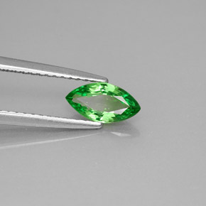 0.64 ct Green Tsavorite Garnet Stone, Natural Tsavorite Garnet in Marquise Facet Shape for Sale