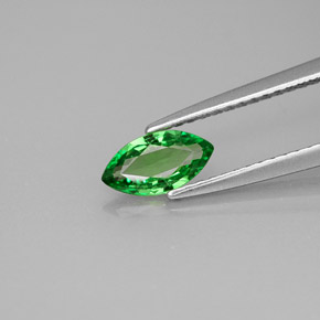 0.49 ct Green Tsavorite Garnet Gemstone, Tsavorite Garnet Gem in Marquise Facet Shape for Sale.