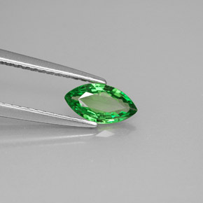 0.49 ct Green Tsavorite Garnet Stone, Natural Tsavorite Garnet in Marquise Facet Shape for Sale