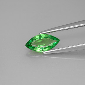 0.83 ct Green Tsavorite Garnet Gemstone, Tsavorite Garnet Gem in Marquise Facet Shape for Sale.