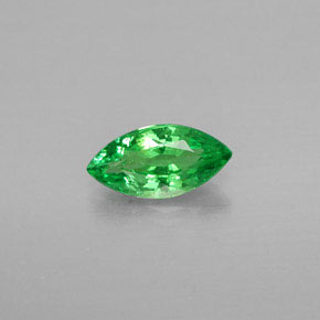 0.64 ct Green Tsavorite Garnet Gemstone, Tsavorite Garnet Gem in Marquise Facet Shape for Sale.