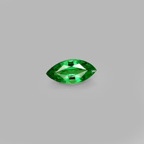 0.38 ct Green Tsavorite Garnet Gemstone, Tsavorite Garnet Gem in Marquise Facet Shape for Sale.