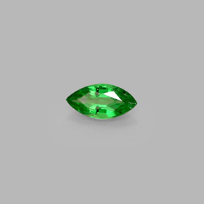 0.38 ct Green Tsavorite Garnet Stone, Natural Tsavorite Garnet in Marquise Facet Shape for Sale