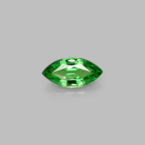 0.44 ct Green Tsavorite Garnet Gemstone, Tsavorite Garnet Gem in Marquise Facet Shape for Sale.