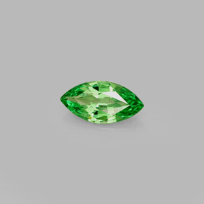 0.41 ct Green Tsavorite Garnet Stone, Natural Tsavorite Garnet in Marquise Facet Shape for Sale