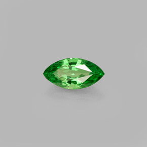 0.48 ct Green Tsavorite Garnet Stone, Natural Tsavorite Garnet in Marquise Facet Shape for Sale