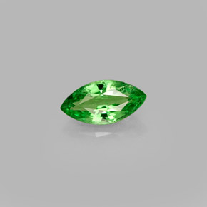 0.51 ct Green Tsavorite Garnet Gemstone, Tsavorite Garnet Gem in Marquise Facet Shape for Sale.