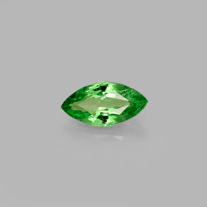 0.51 ct Green Tsavorite Garnet Stone, Natural Tsavorite Garnet in Marquise Facet Shape for Sale