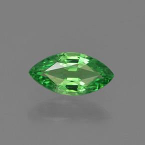 0.41 ct Green Tsavorite Garnet Gemstone, Tsavorite Garnet Gem in Marquise Facet Shape for Sale.