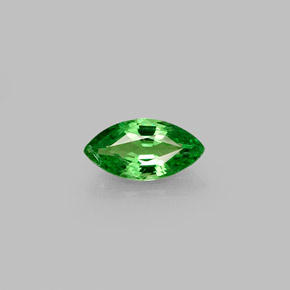 0.45 ct Green Tsavorite Garnet Gemstone, Tsavorite Garnet Gem in Marquise Facet Shape for Sale.