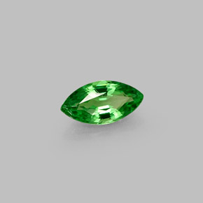 0.45 ct Green Tsavorite Garnet Stone, Natural Tsavorite Garnet in Marquise Facet Shape for Sale