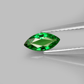0.42 ct Green Tsavorite Garnet Gemstone, Tsavorite Garnet Gem in Marquise Facet Shape for Sale.