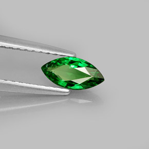 0.42 ct Green Tsavorite Garnet Stone, Natural Tsavorite Garnet in Marquise Facet Shape for Sale