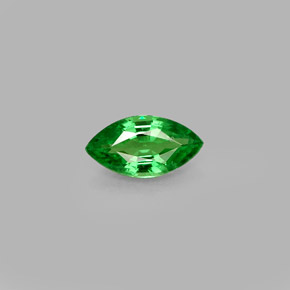 0.43 ct Green Tsavorite Garnet Gemstone, Tsavorite Garnet Gem in Marquise Facet Shape for Sale.