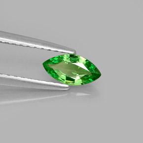 0.42 ct Green Tsavorite Garnet Stone, Natural Tsavorite Garnet in Marquise Facet Shape for Sale