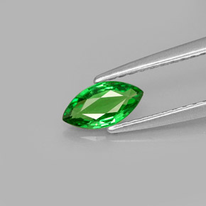0.41 ct Green Tsavorite Garnet Gemstone, Tsavorite Garnet Gem in Marquise Facet Shape for Sale.
