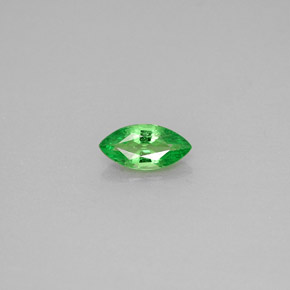 0.42 ct Green Tsavorite Garnet Gemstone, Tsavorite Garnet Gem in Marquise Facet Shape for Sale.