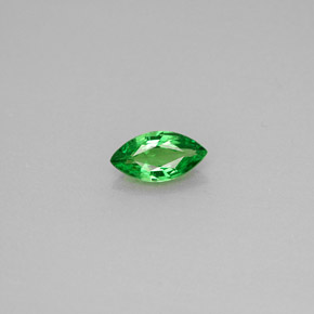 0.41 ct Green Tsavorite Garnet Gemstone, Tsavorite Garnet Gem in Marquise Facet Shape for Sale.