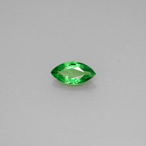 0.41 ct Green Tsavorite Garnet Stone, Natural Tsavorite Garnet in Marquise Facet Shape for Sale