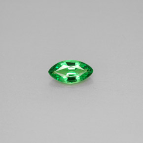 0.43 ct Green Tsavorite Garnet Gemstone, Tsavorite Garnet Gem in Marquise Facet Shape for Sale.