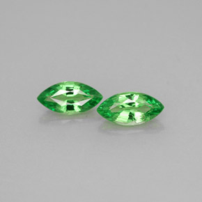 0.92 ct Green Tsavorite Garnet Gemstone, Tsavorite Garnet Gem in Marquise Facet Shape for Sale.