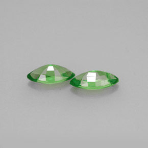 Tsavorite Garnet Gemstone in 7 x 3.5 mm (calibrated) Size for Sale, Tsavorite Garnet Stone in Chrome Green Color