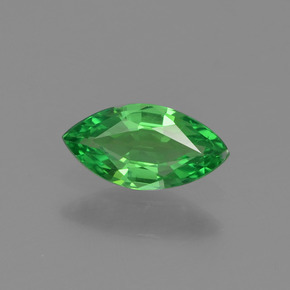 0.36 ct Green Tsavorite Garnet Gemstone, Tsavorite Garnet Gem in Marquise Facet Shape for Sale.