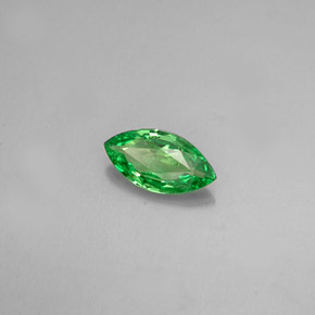 0.38 ct Green Tsavorite Garnet Stone, Natural Tsavorite Garnet in Marquise Facet Shape for Sale