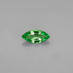 0.32 ct Green Tsavorite Garnet Gemstone, Tsavorite Garnet Gem in Marquise Facet Shape for Sale.