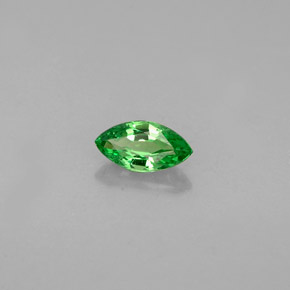 0.32 ct Green Tsavorite Garnet Stone, Natural Tsavorite Garnet in Marquise Facet Shape for Sale
