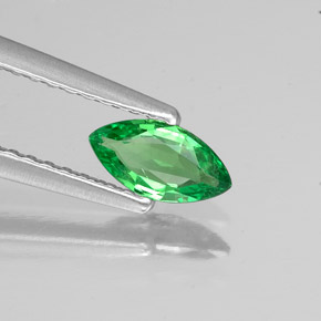 0.34 ct Green Tsavorite Garnet Stone, Natural Tsavorite Garnet in Marquise Facet Shape for Sale