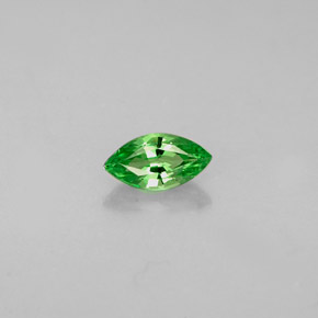 0.32 ct Green Tsavorite Garnet Gemstone, Tsavorite Garnet Gem in Marquise Facet Shape for Sale.