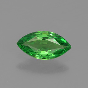 0.38 ct Green Tsavorite Garnet Gemstone, Tsavorite Garnet Gem in Marquise Facet Shape for Sale.
