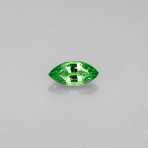 0.28 ct Green Tsavorite Garnet Gemstone, Tsavorite Garnet Gem in Marquise Facet Shape for Sale.