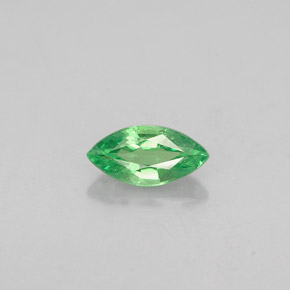0.31 ct Green Tsavorite Garnet Gemstone, Tsavorite Garnet Gem in Marquise Facet Shape for Sale.