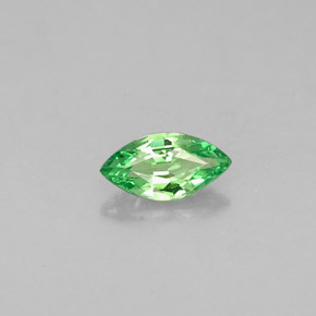 0.27 ct Green Tsavorite Garnet Gemstone, Tsavorite Garnet Gem in Marquise Facet Shape for Sale.